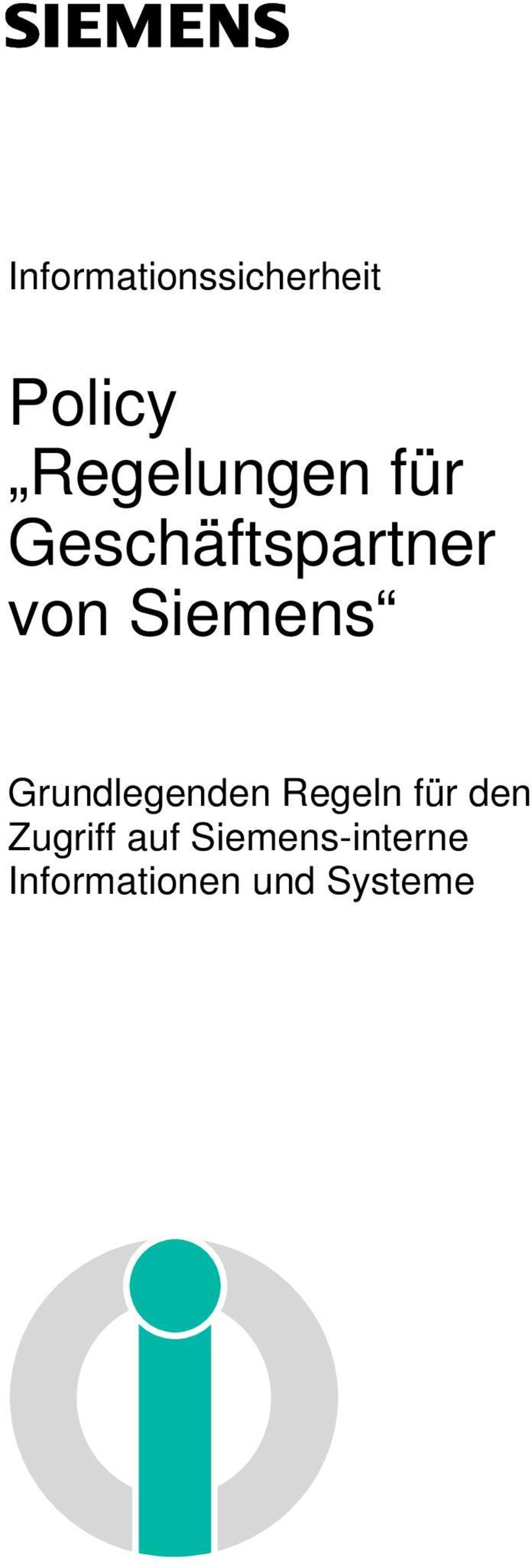 Siemens Grundlegenden Regeln für den
