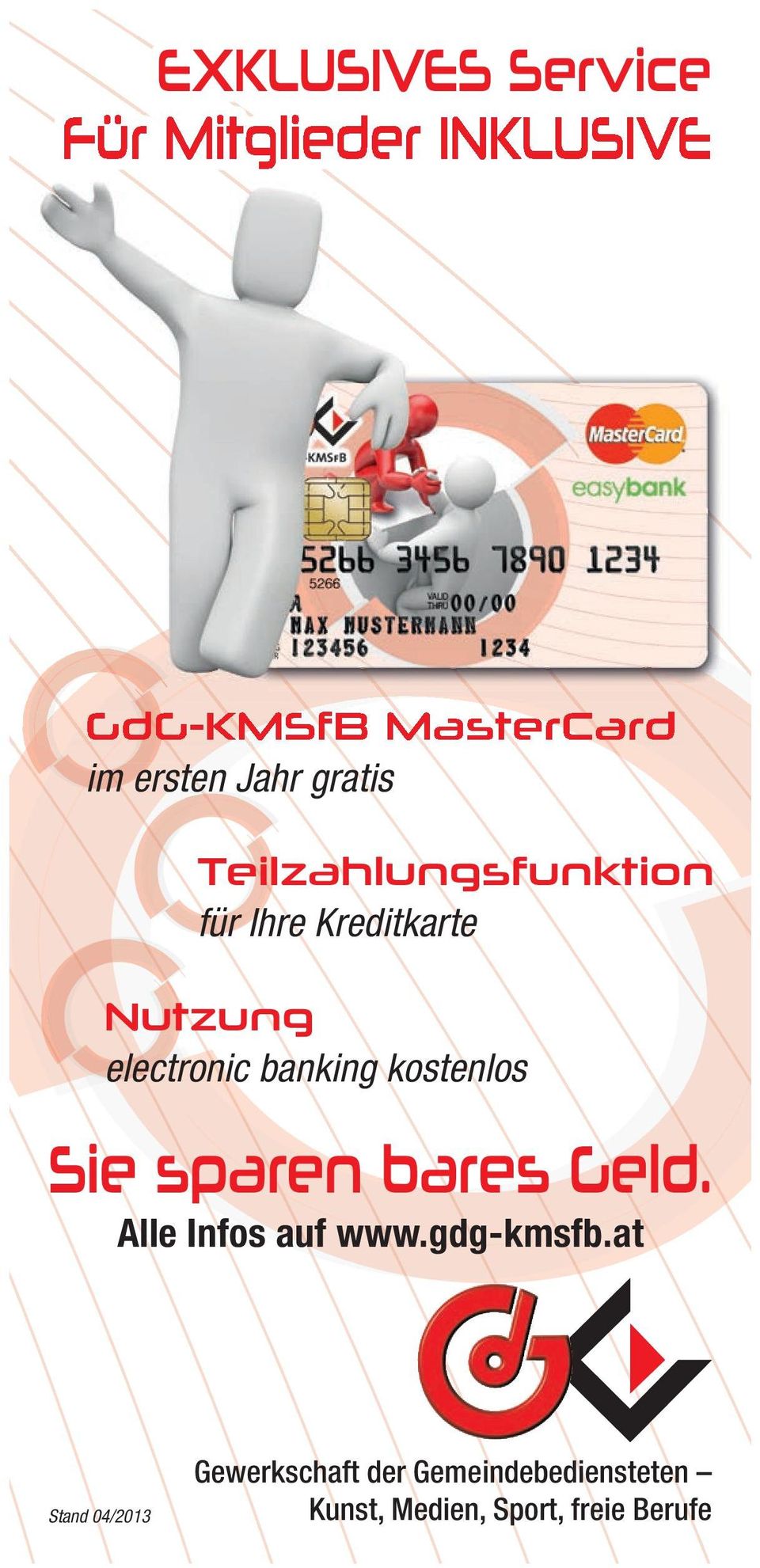 banking kostenlos Sie sparen bares Geld. Alle Infos auf www.gdg-kmsfb.