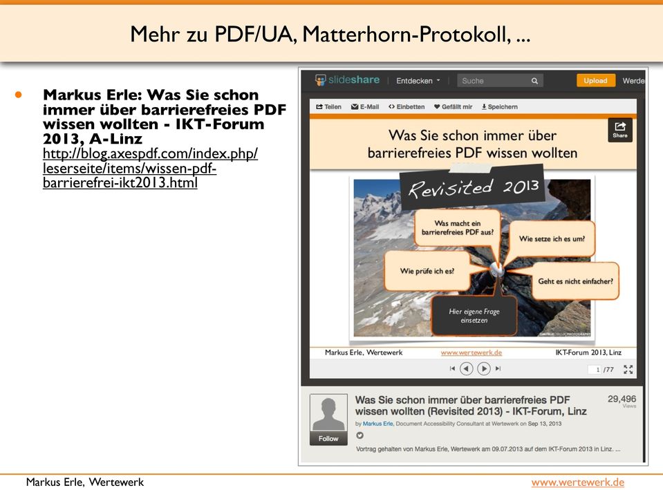 PDF wissen wollten - IKT-Forum 2013, A-Linz http://blog.