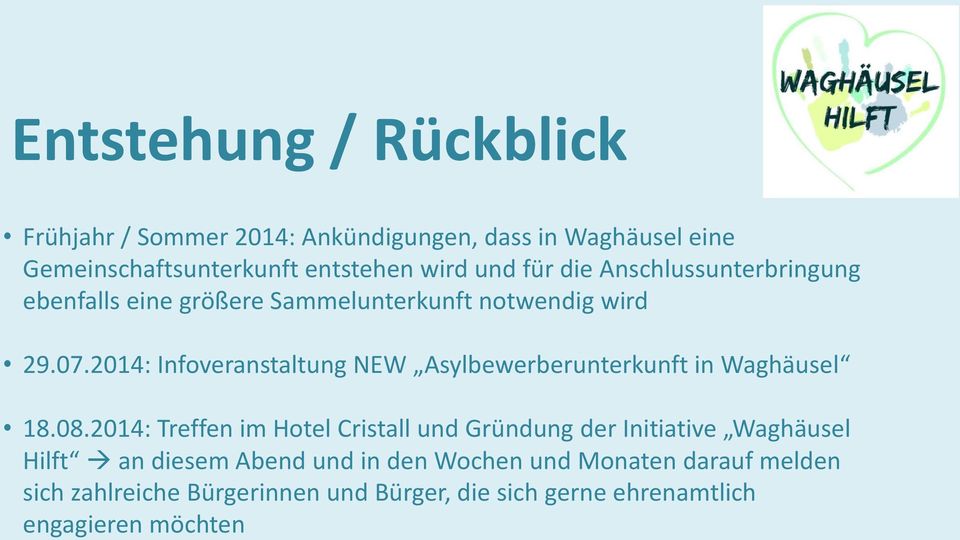 2014: Infoveranstaltung NEW Asylbewerberunterkunft in Waghäusel 18.08.