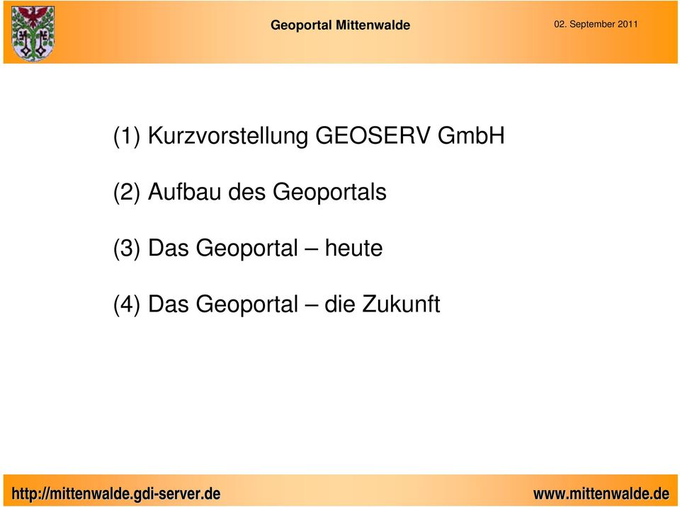 Geoportals (3) Das
