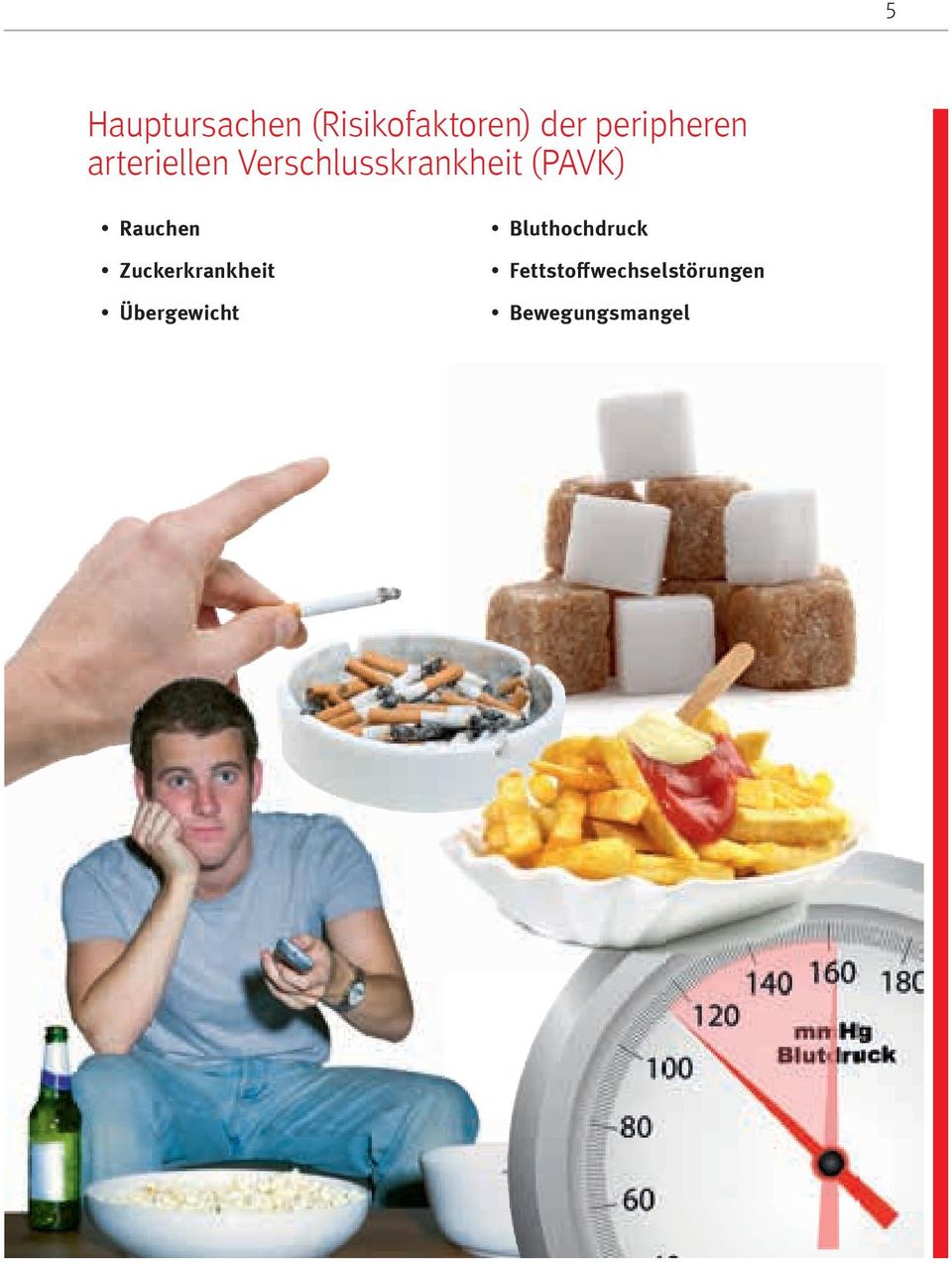(PAVK) Rauchen Zuckerkrankheit Übergewicht