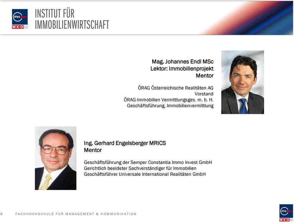 Gerhard Engelsberger MRICS Mentor Geschäftsführung der Semper Constantia Immo Invest GmbH