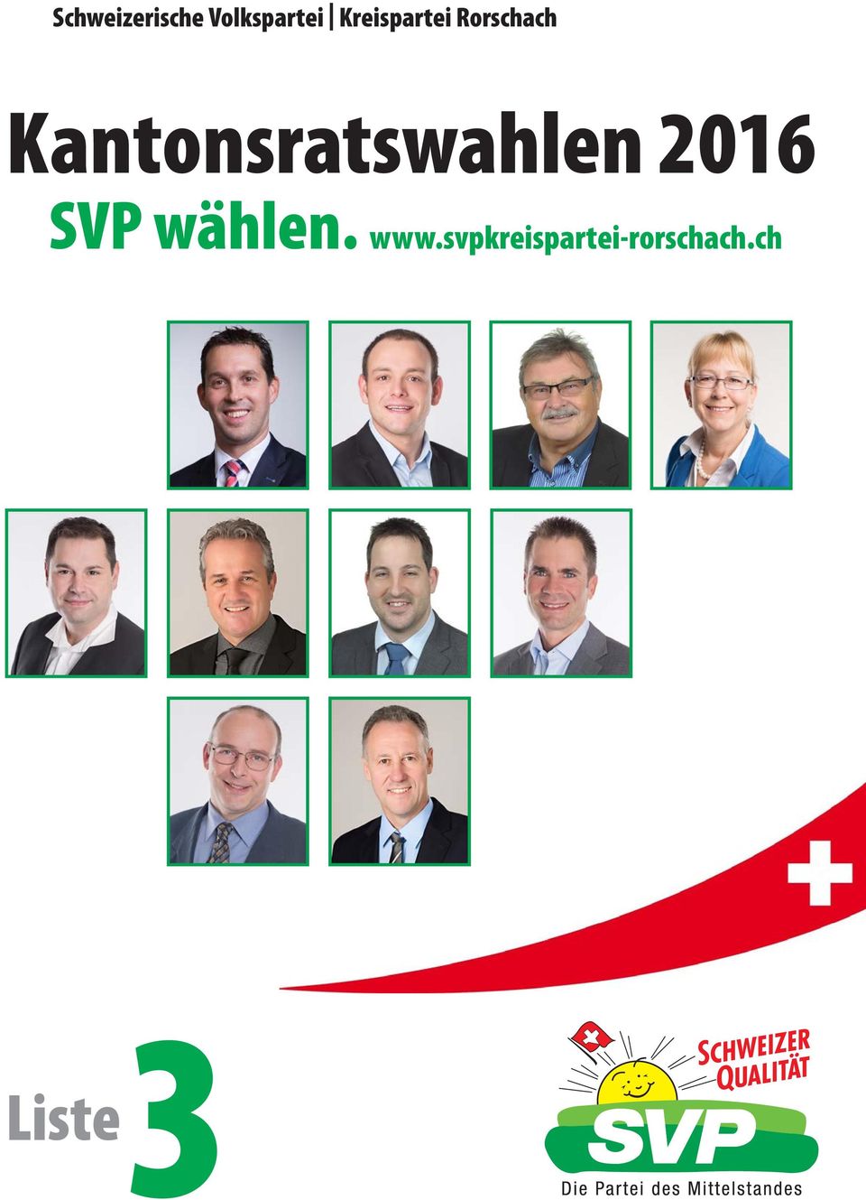 Kantonsratswahlen 2016 SVP