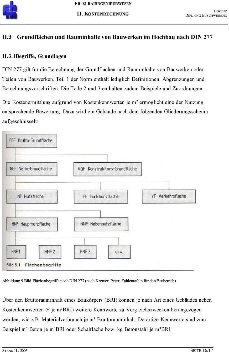 Die Kostenermittlung aufgrund von Kostenkennwerten je m² ermöglicht eine der Nutzung entsprechende Bewertung.