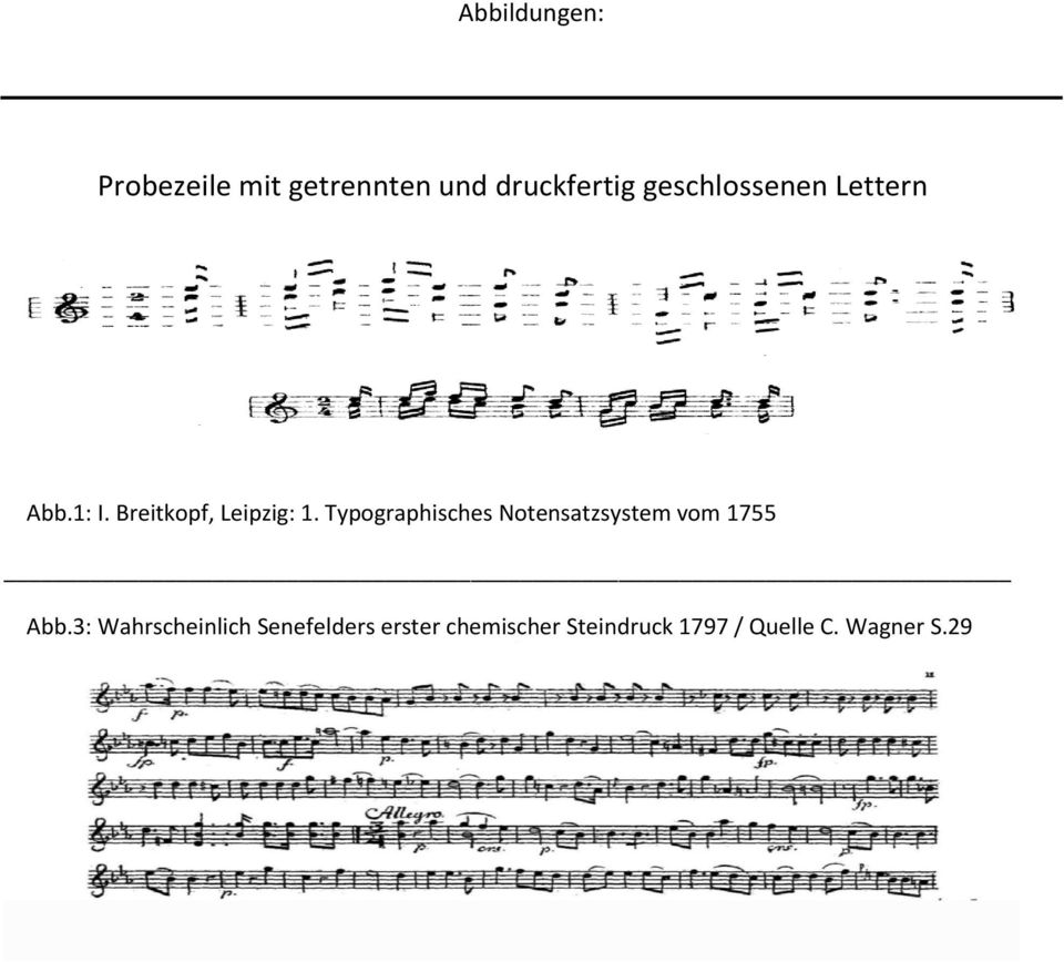 Typographisches Notensatzsystem vom 1755 Abb.