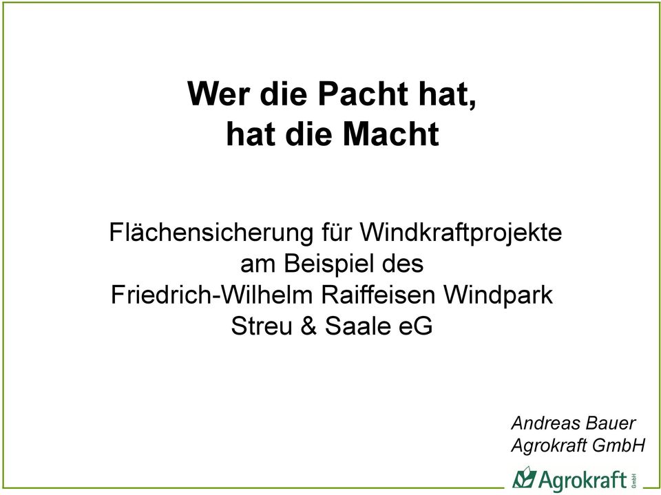 Beispiel des Friedrich-Wilhelm Raiffeisen