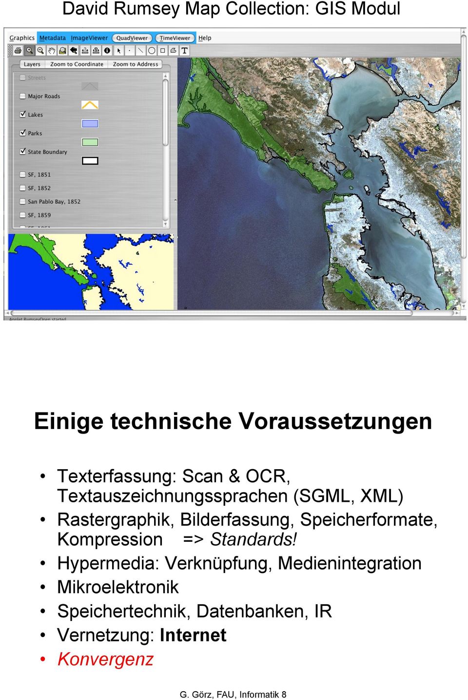 Bilderfassung, Speicherformate, Kompression => Standards!