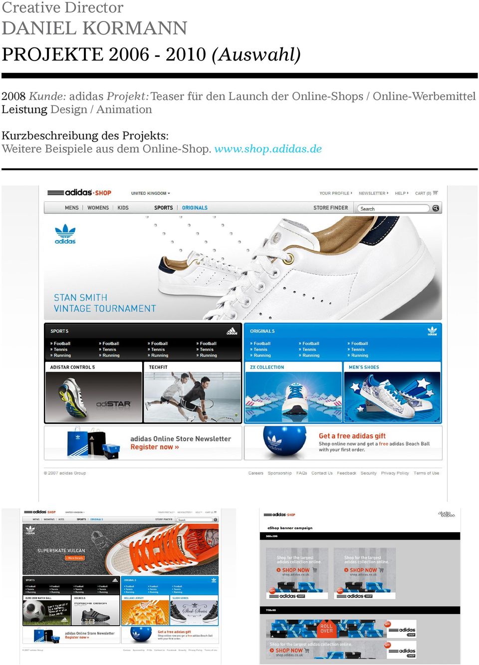 Online-Werbemittel Leistung Design /