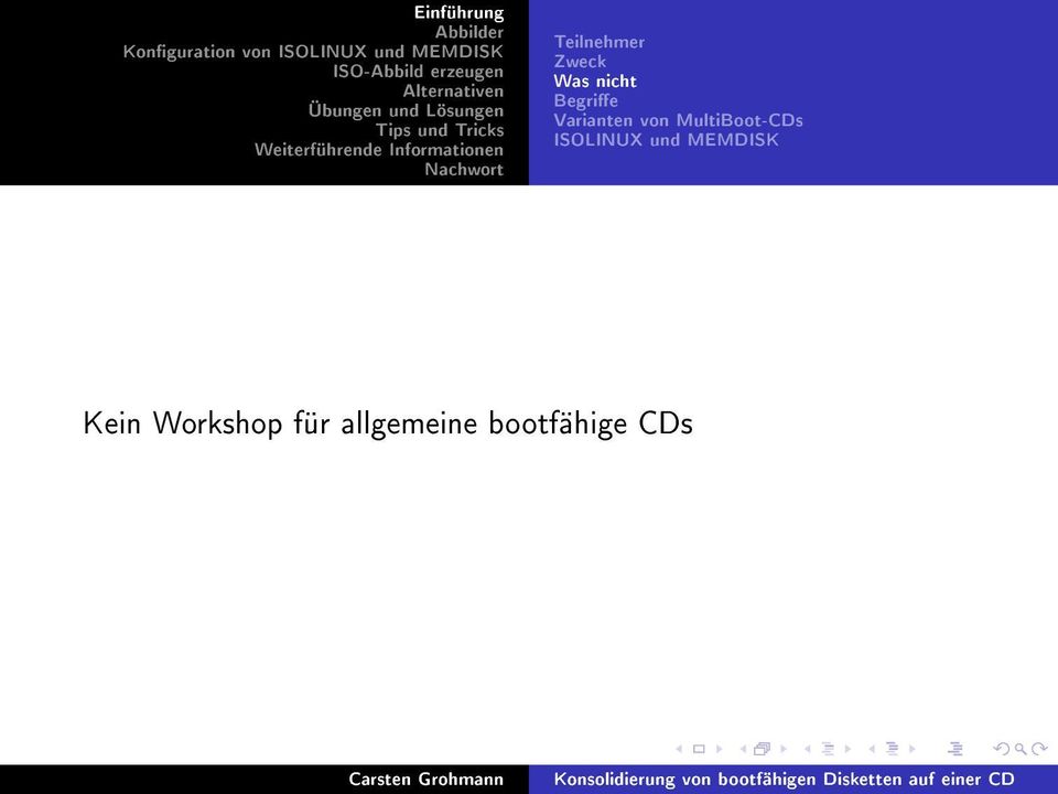 Varianten ISOLINUX von MultiBoot-CDs