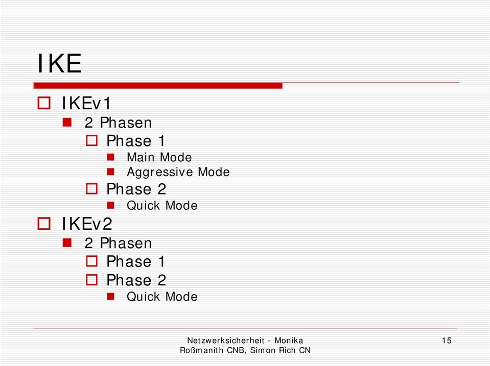 Phase 2 Quick Mode IKEv2 2