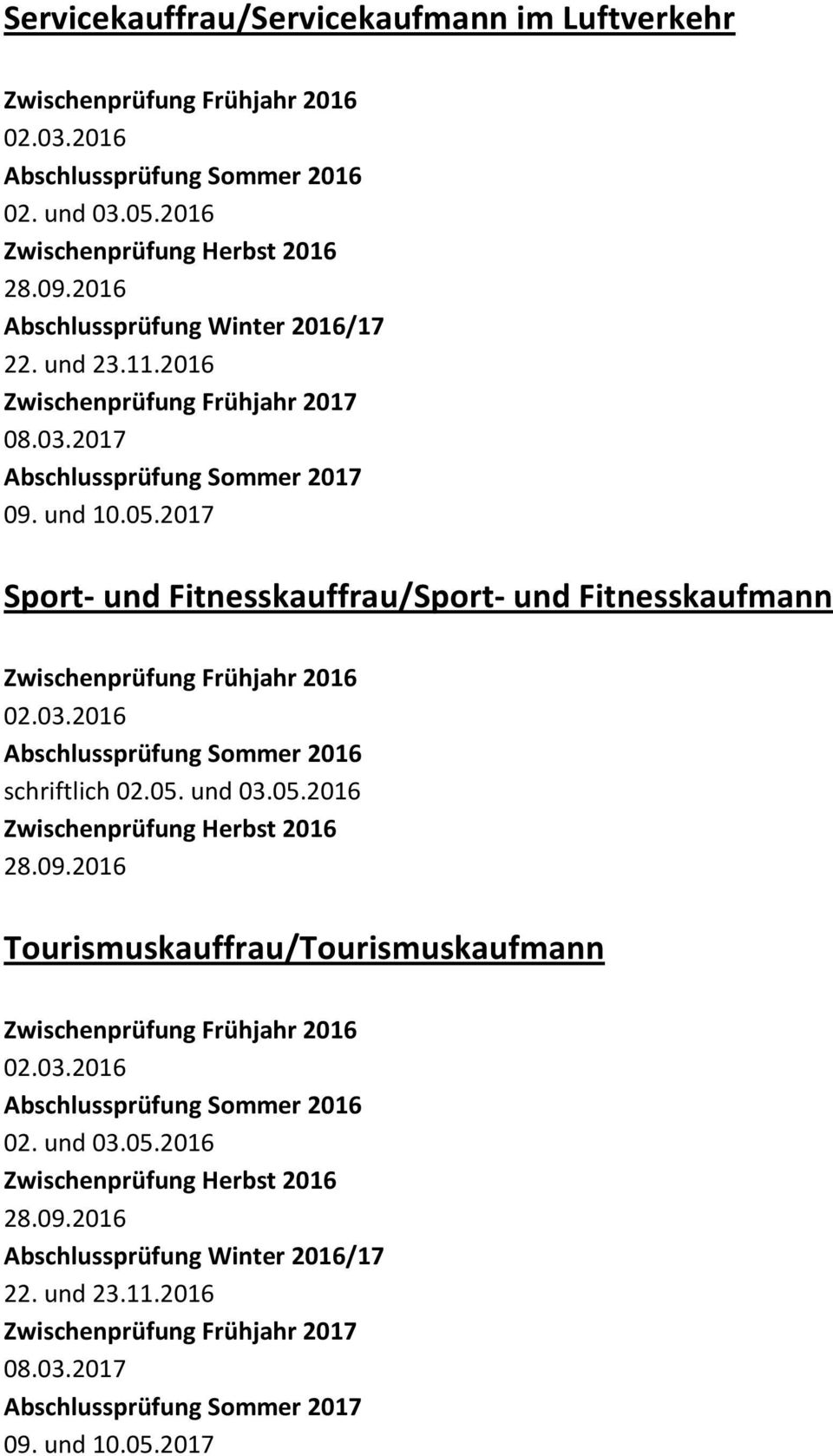 Fitnesskauffrau/Sport- und Fitnesskaufmann