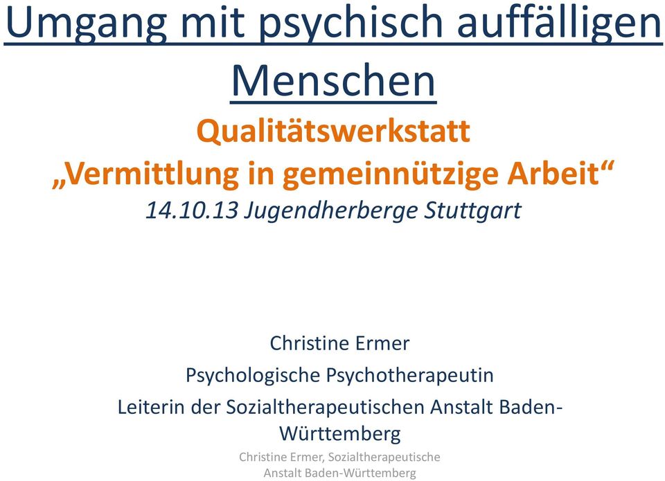 13 Jugendherberge Stuttgart Christine Ermer Psychologische