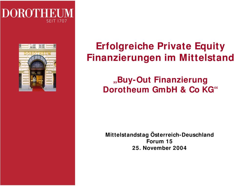 Finanzierung GmbH & Co KG