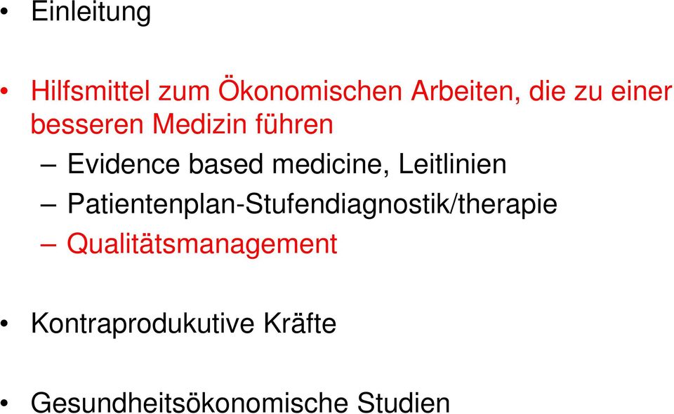 Leitlinien Patientenplan-Stufendiagnostik/therapie