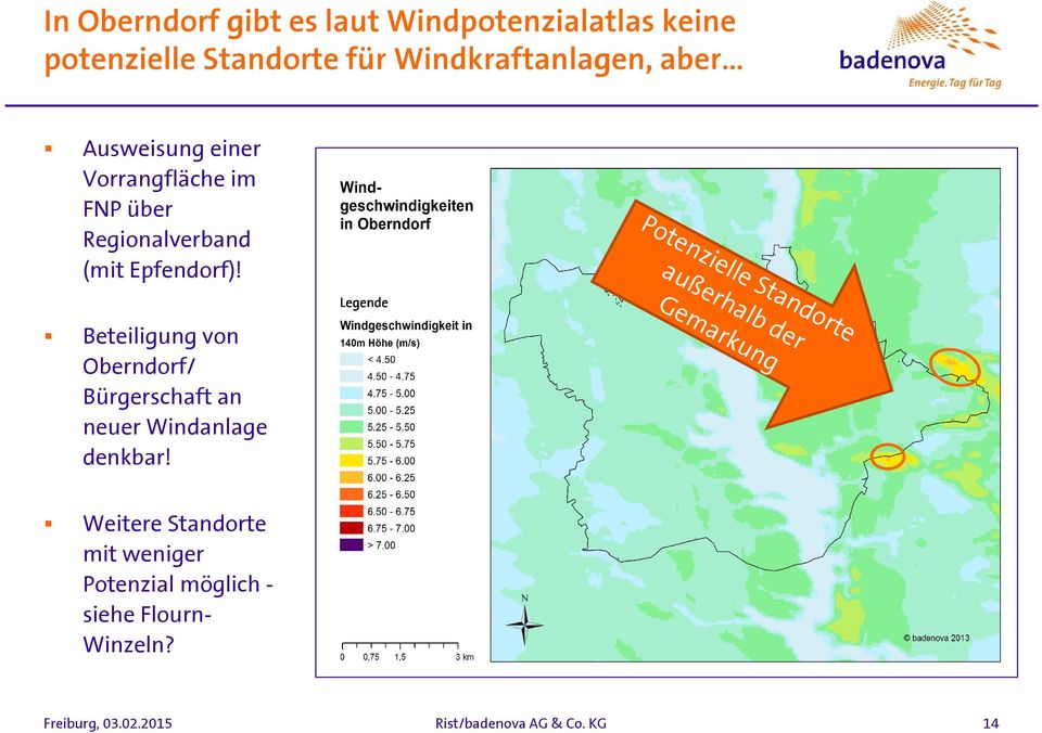 Beteiligung von Oberndorf/ Bürgerschaft an neuer Windanlage denkbar!
