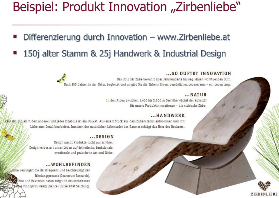 Innovation www.zirbenliebe.
