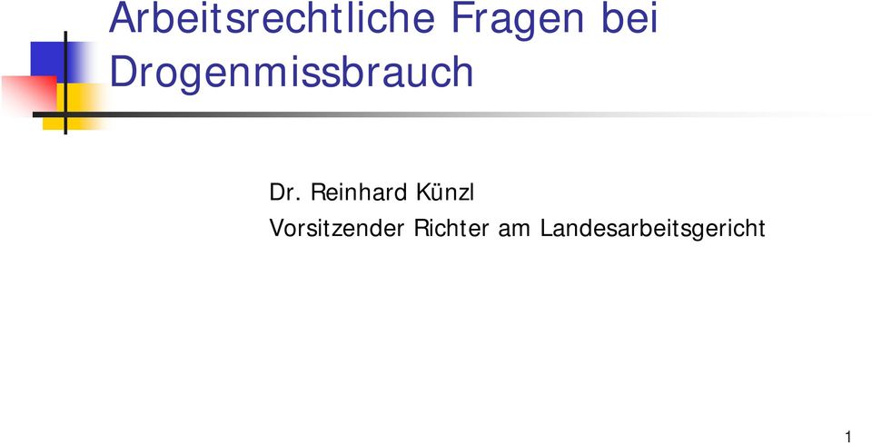 Reinhard Künzl Vorsitzender