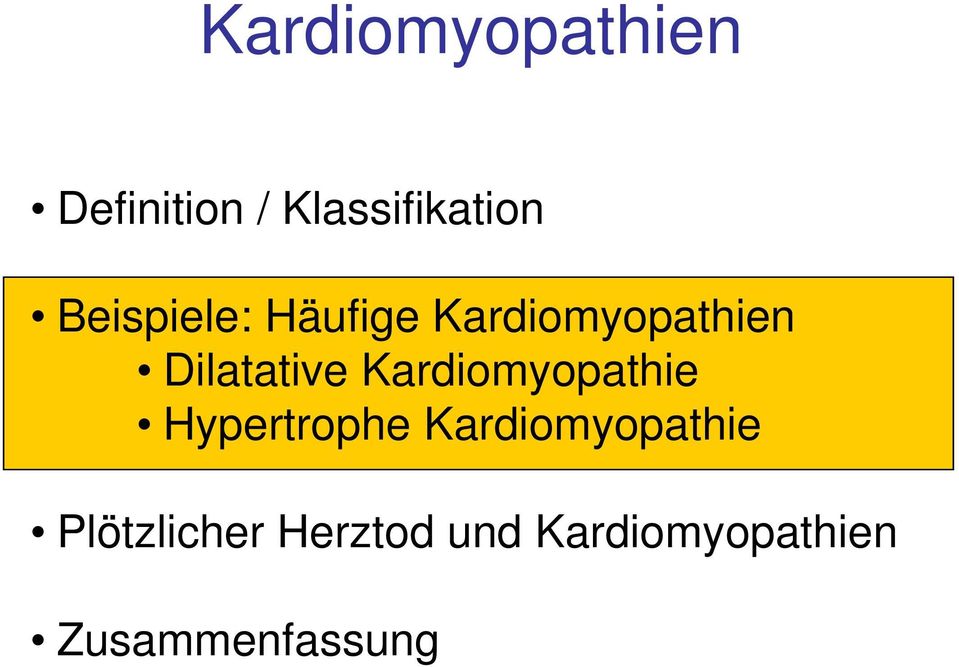 Kardiomyopathie Hypertrophe Kardiomyopathie