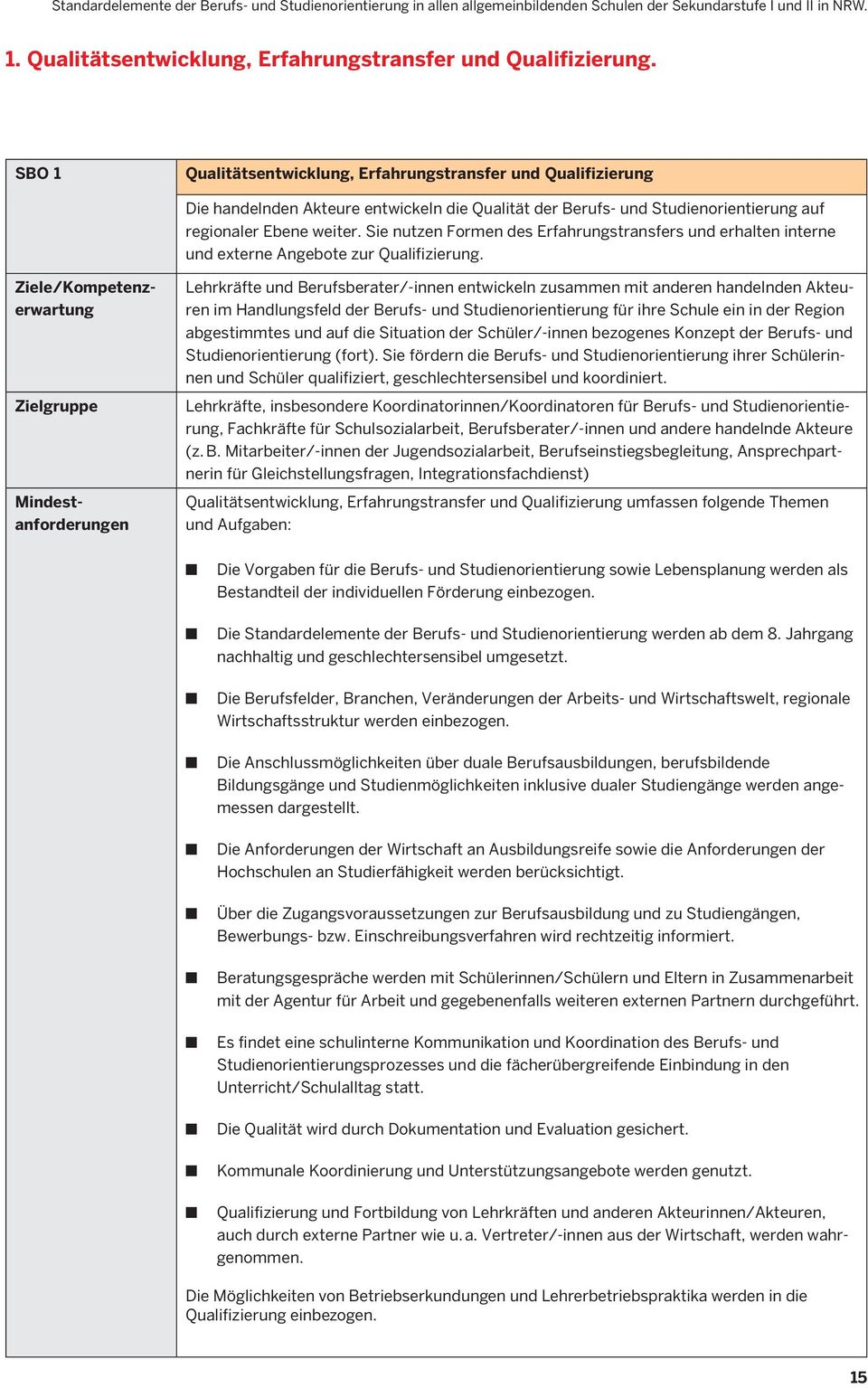 Sie nutzen Formen des Erfahrungstransfers und erhalten interne und externe Angebote zur Qualifizierung.