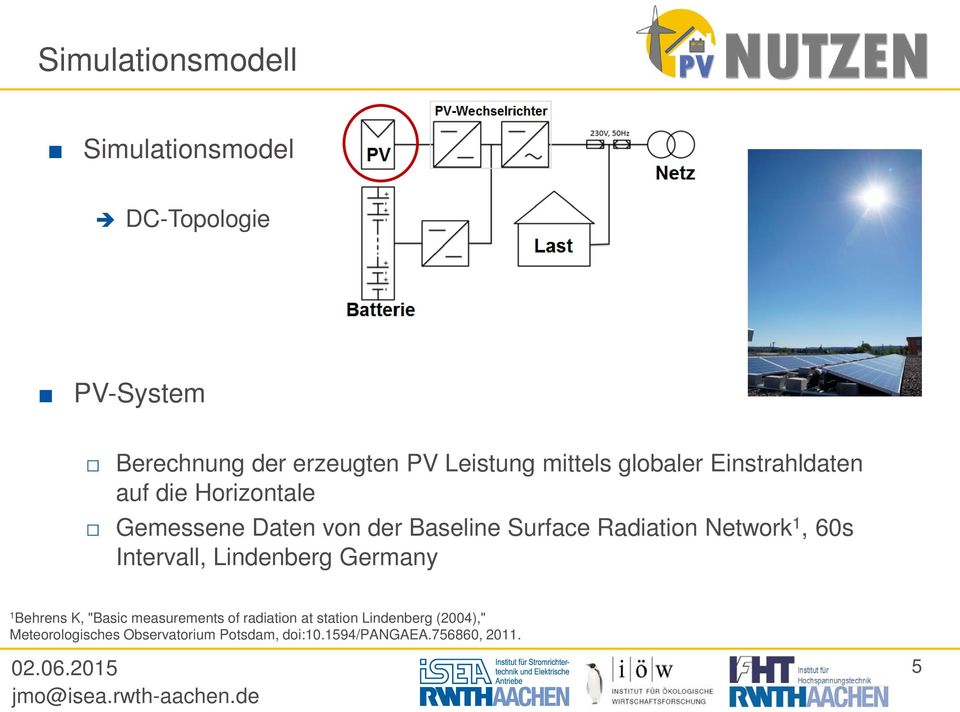Radiation Network 1, 60s Intervall, Lindenberg Germany 1 Behrens K, "Basic measurements of
