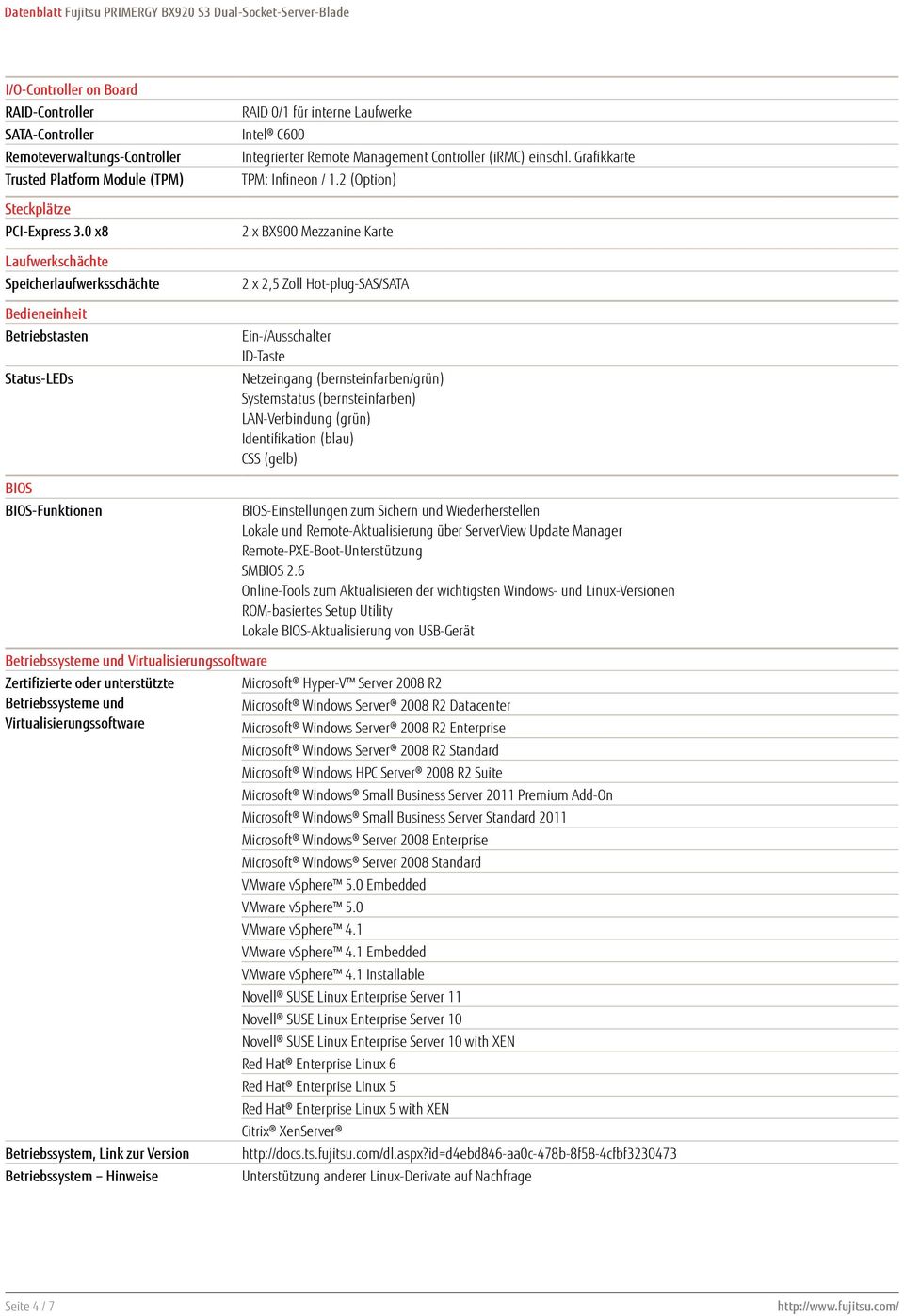 (irmc) einschl. Grafikkarte TPM: Infineon / 1.