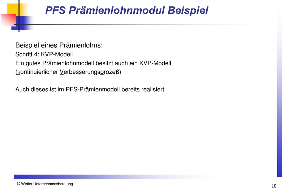 KVP-Modell (kontinuierlicher Verbesserungsprozeß)