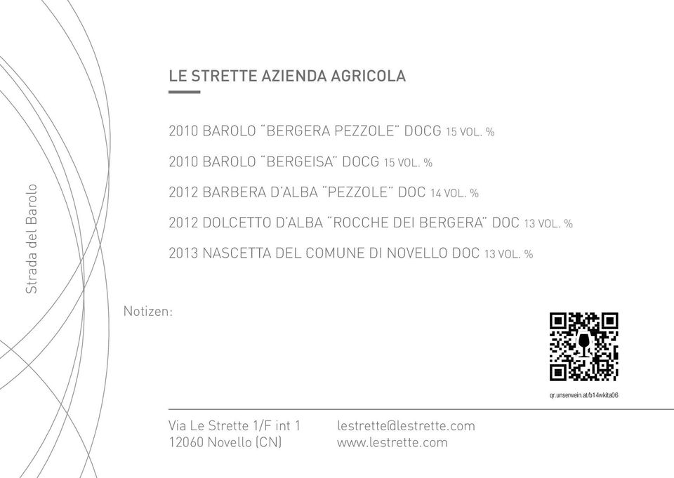 % 2012 DOLCETTO D ALBA ROCCHE DEI BERGERA DOC 13 VOL.
