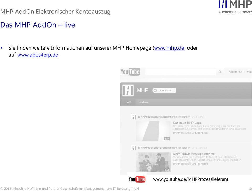 de/mhpprozesslieferant 2013 Mieschke Hofmann und Partner