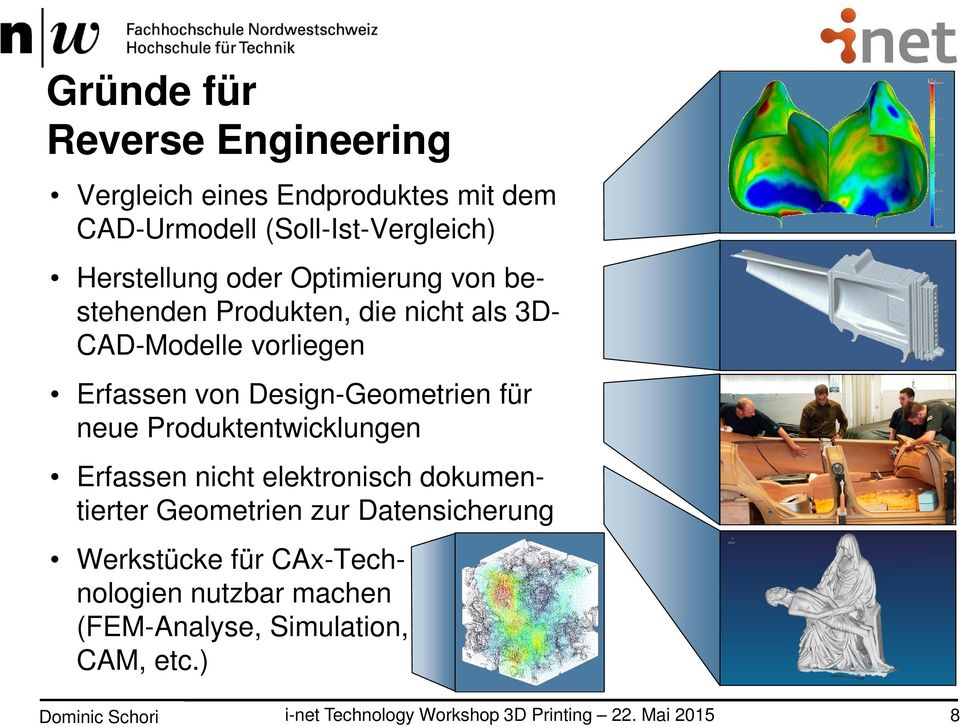 von Design-Geometrien für neue Produktentwicklungen Erfassen nicht elektronisch dokumentierter