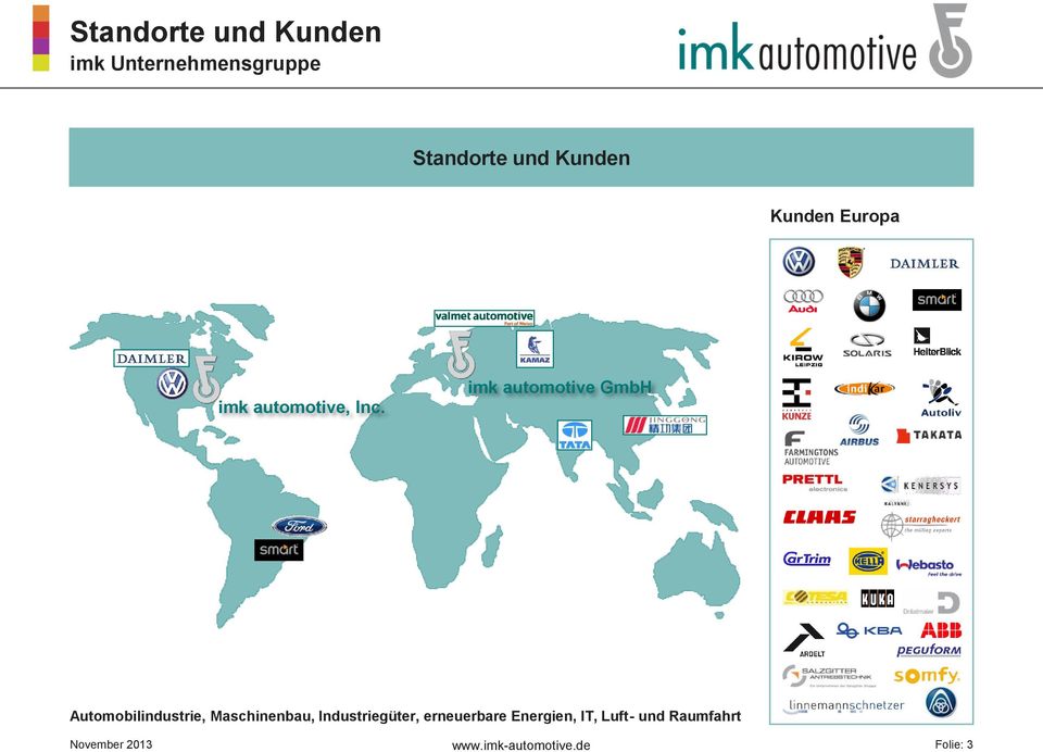 imk automotive GmbH Automobilindustrie, Maschinenbau,
