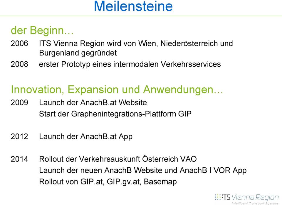 at Website Start der Graphenintegrations-Plattform GIP 2012 Launch der AnachB.
