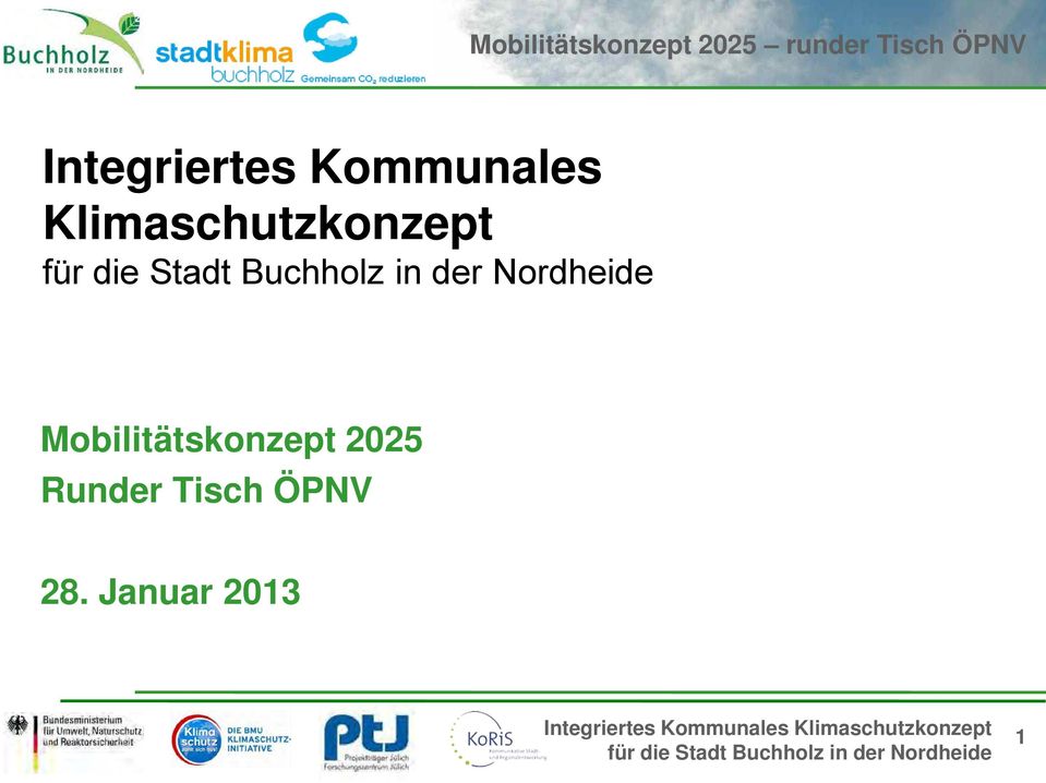 Mobilitätskonzept 2025 Runder Tisch ÖPNV 28.