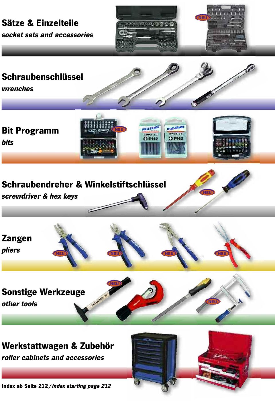 keys Zangen pliers Sonstige Werkzeuge other tools Werkstattwagen & Zubehör
