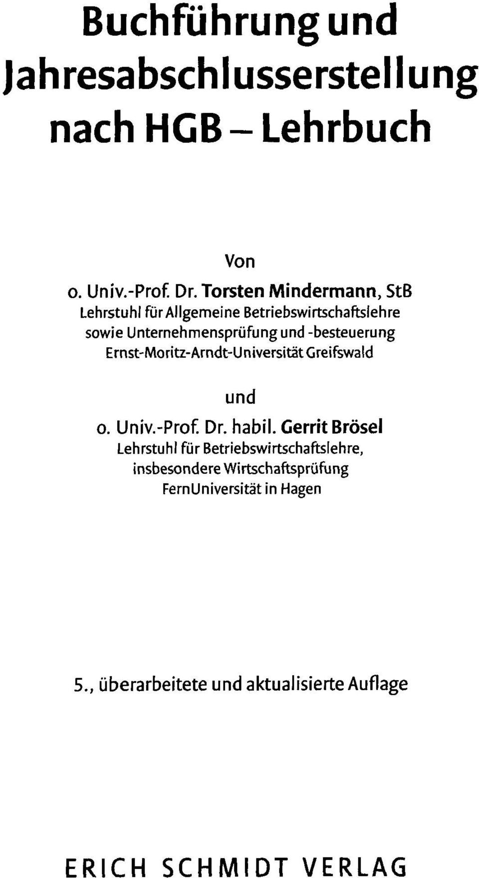 -besteuerung Ernst-Moritz-Arndt-Universität Greifswald und o. Univ.-Prof. Dr. habil.