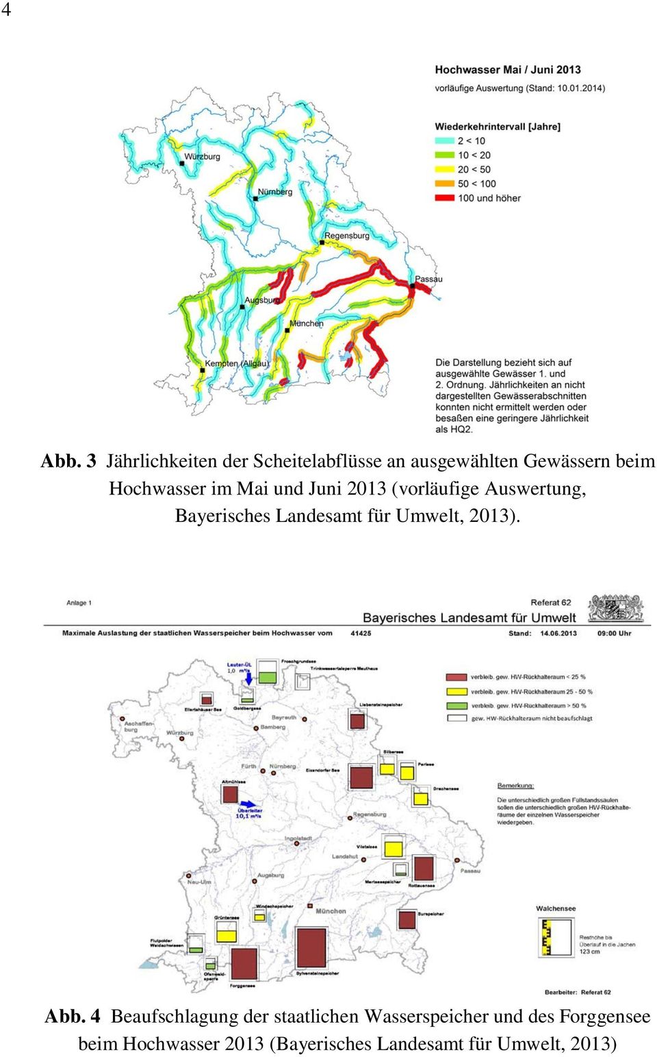 Hochwasser im Mai und Juni 2013 (vorläufige Auswertung, Bayerisches