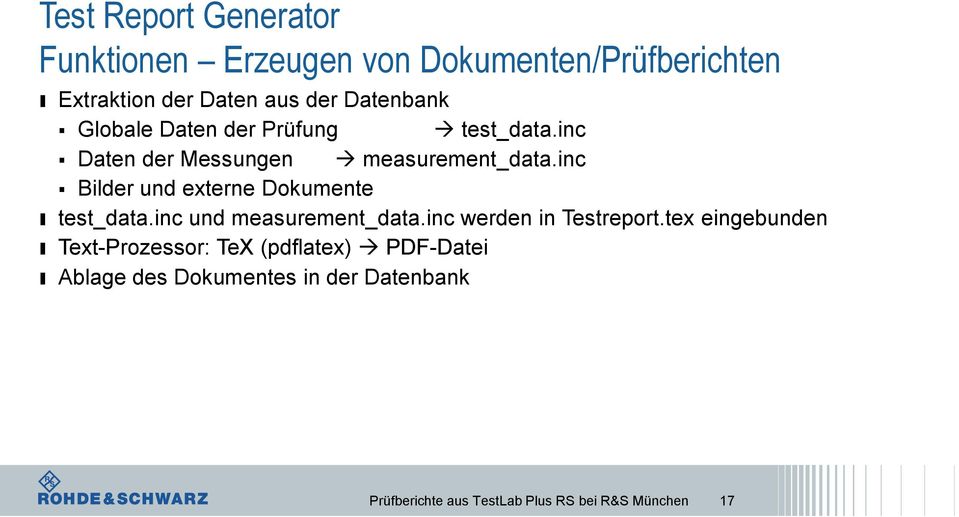 inc Bilder und externe Dokumente ı test_data.inc und measurement_data.inc werden in Testreport.