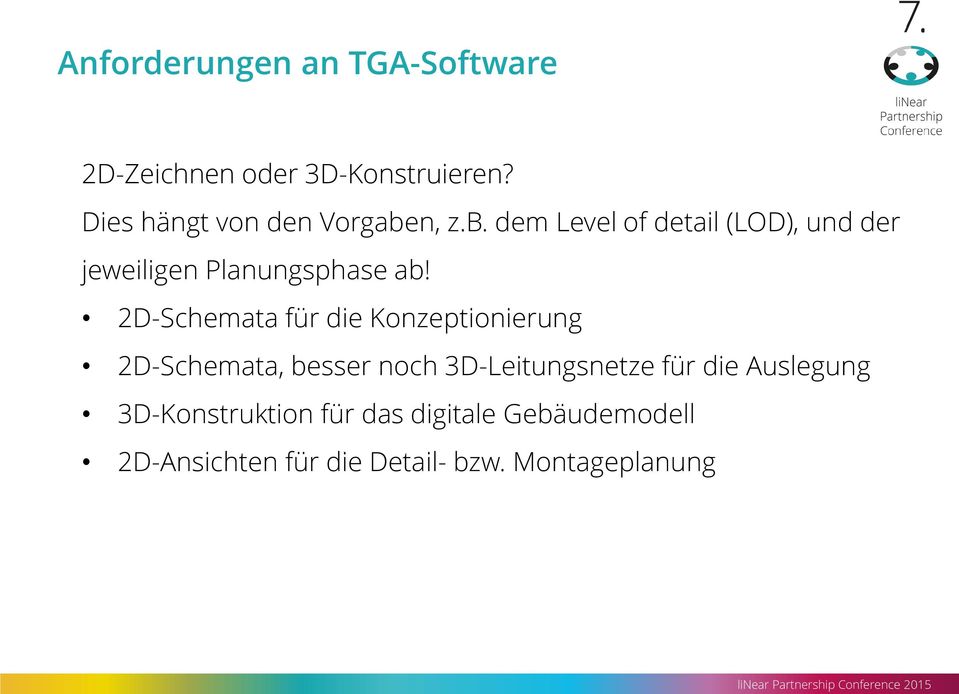 n, z.b. dem Level of detail (LOD), und der jeweiligen Planungsphase ab!