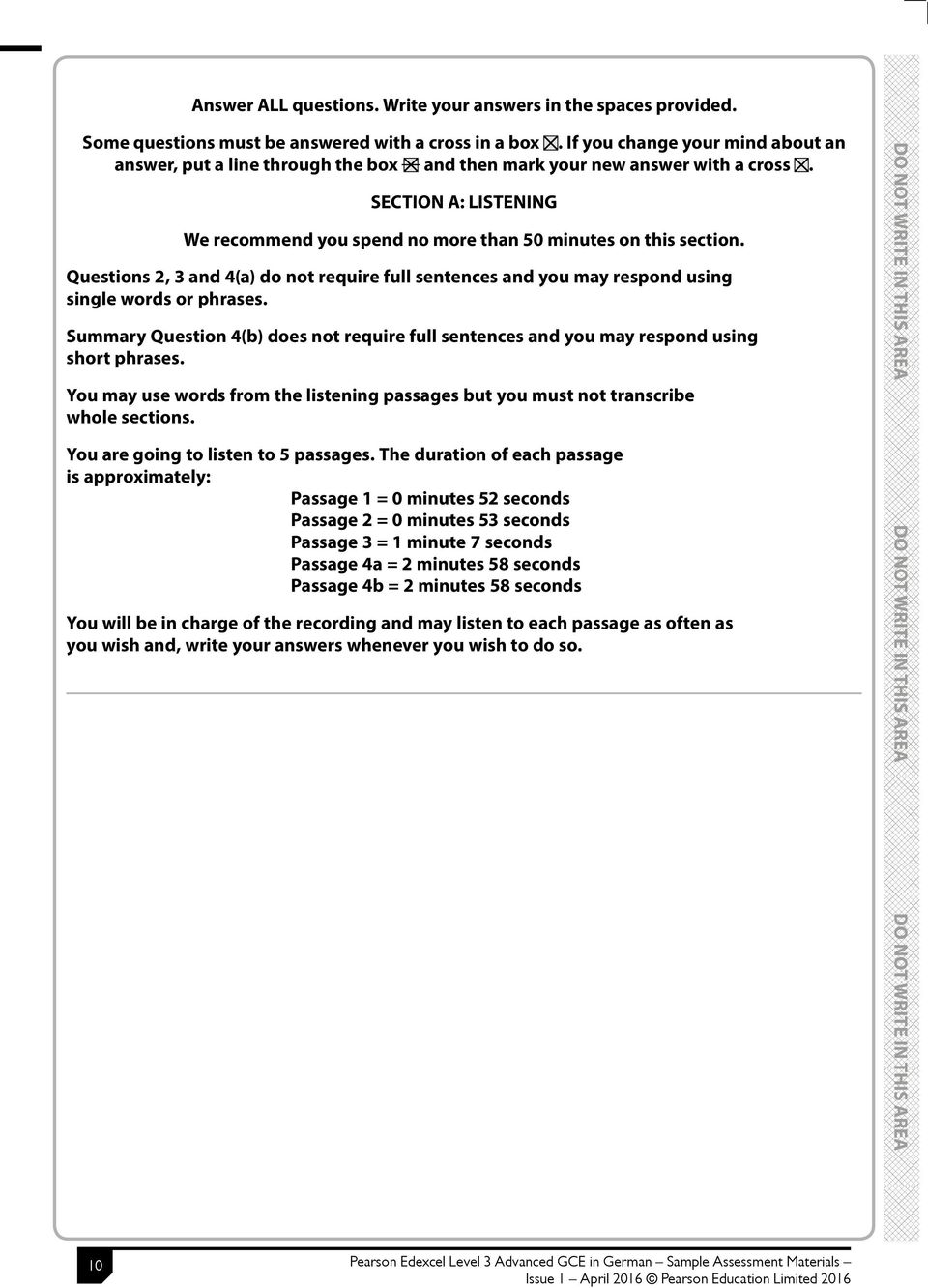 A Level German. Sample Assessment Materials - PDF Kostenfreier