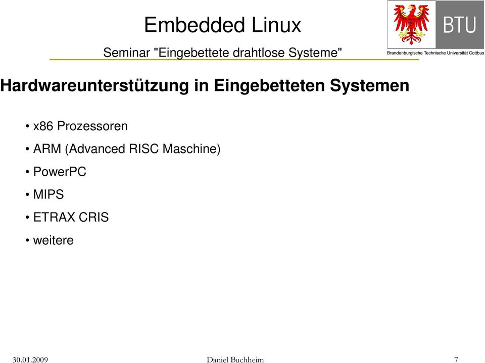 RISC Maschine) PowerPC MIPS ETRAX CRIS