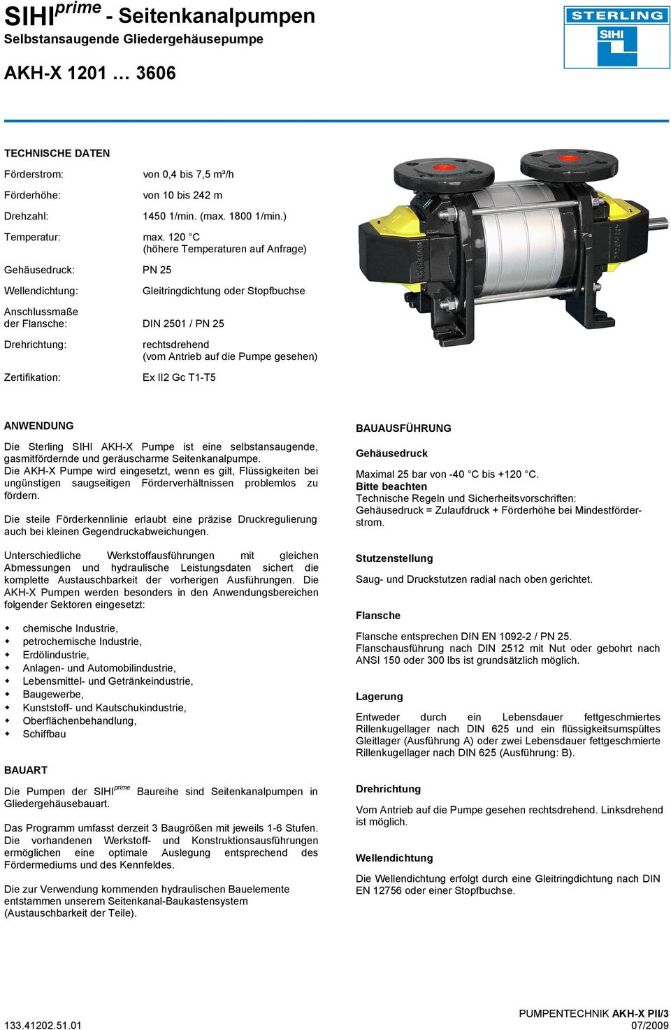 SIHI prime - Seitenkanalpumpen Selbstansaugende