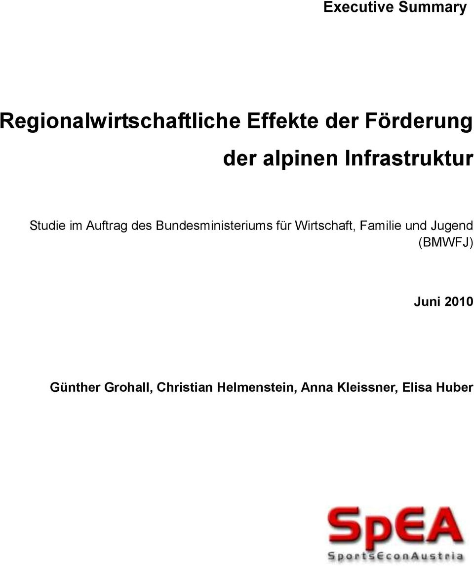 Bundesministeriums für Wirtschaft, Familie und Jugend (BMWFJ)