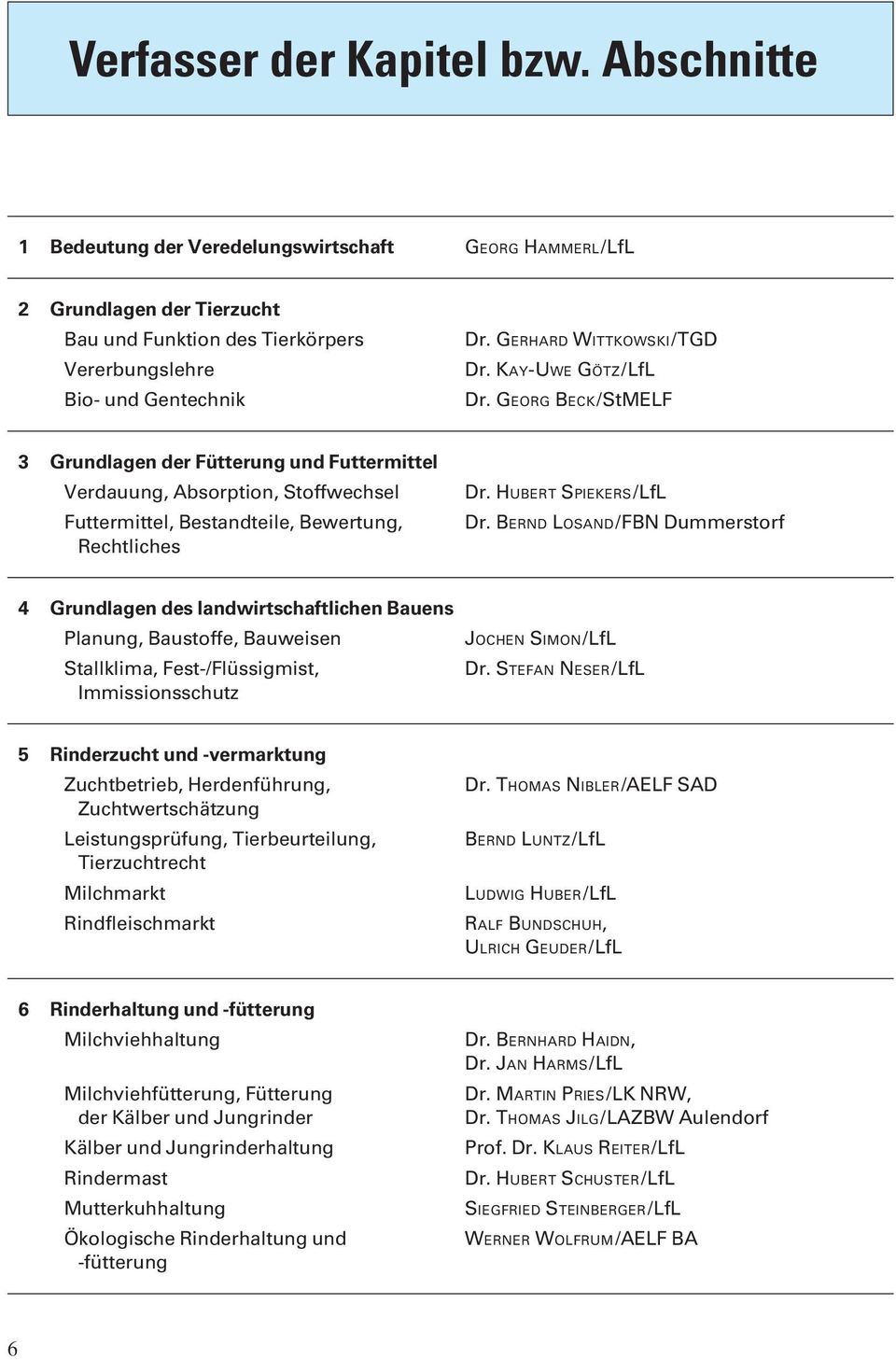 Georg Beck / StMELF 3 Grundlagen der Fütterung und Futtermittel Verdauung, Absorption, Stoffwechsel Futtermittel, Bestandteile, Bewertung, Rechtliches Dr. Hubert Spiekers / LfL Dr.