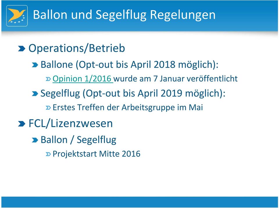 veröffentlicht Segelflug (Opt out bis April 2019 möglich): Erstes