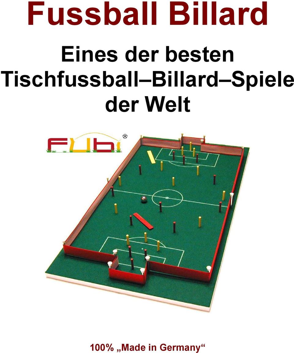 Tischfussball Billard
