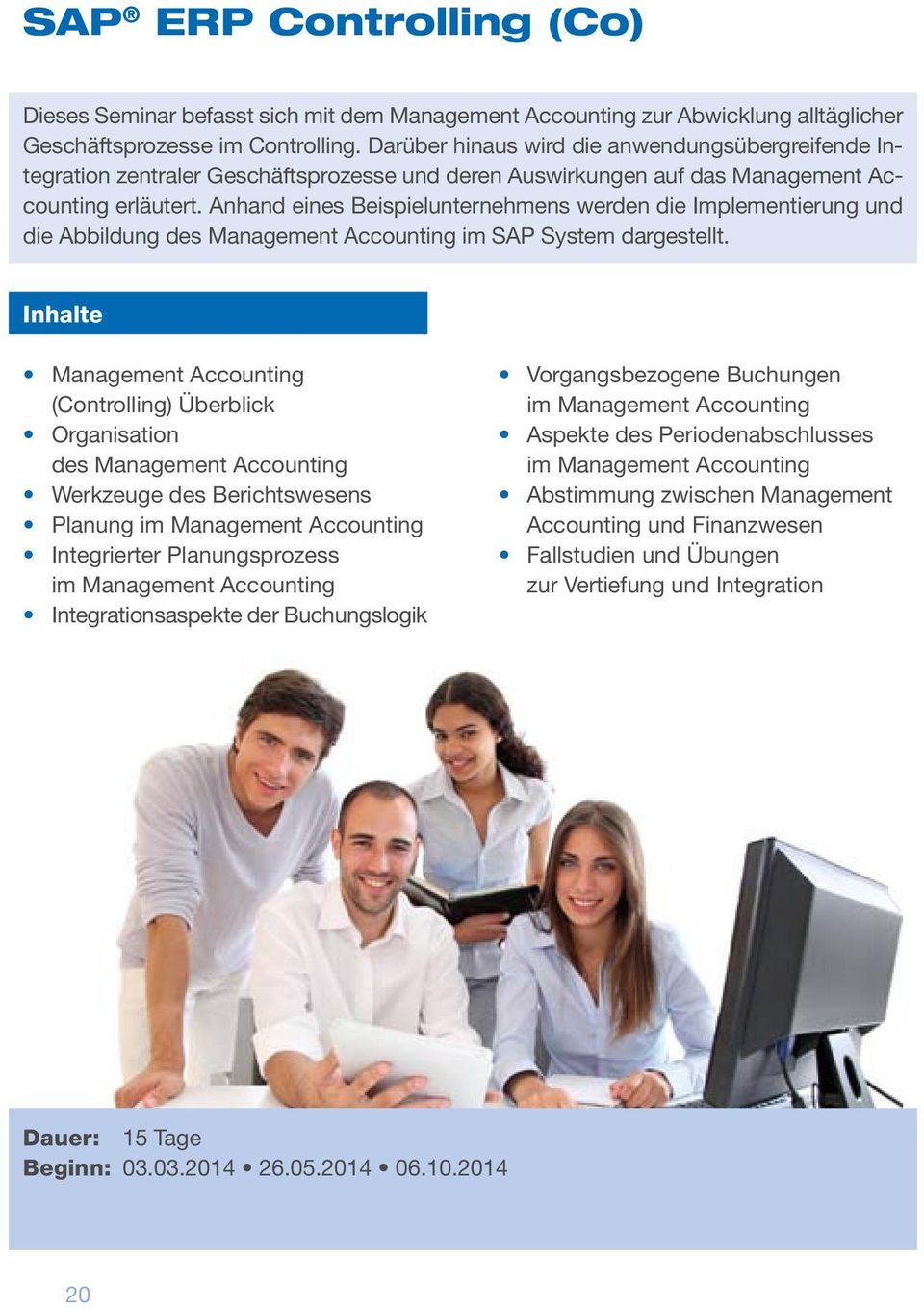 Anhand eines Beispielunternehmens werden die Implementierung und die Abbildung des Management Accounting im SAP System dargestellt.