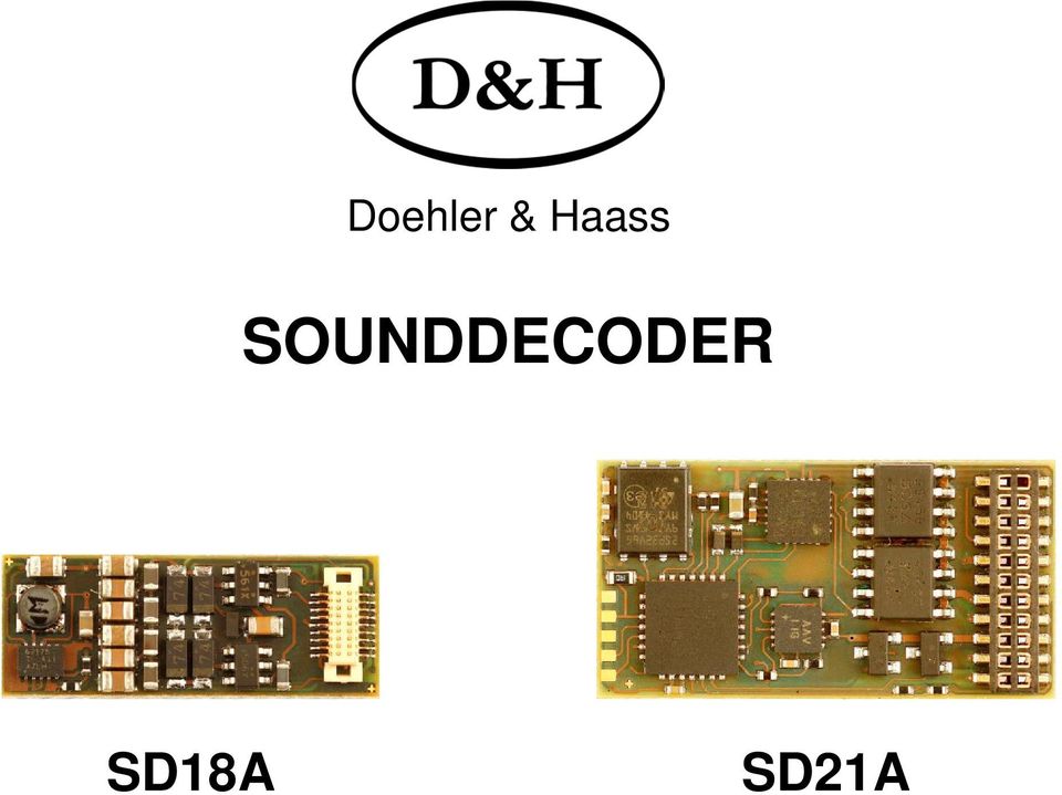 Doehler & Haass SD10A Fahrzeugsounddecoder Flachbandkabel NEM Schnittstelle