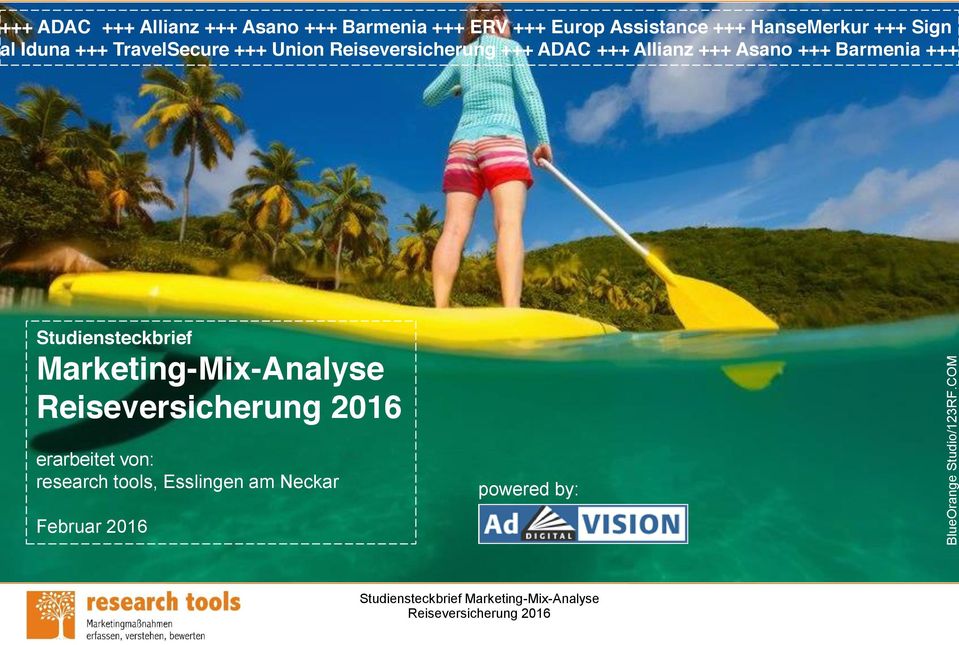 +++ Allianz +++ Asano +++ Barmenia +++ Studiensteckbrief Marketing-Mix-Analyse