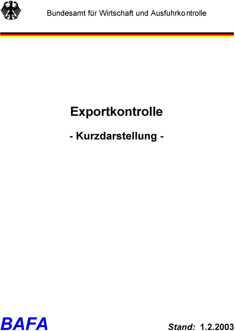 Exportkontrolle -