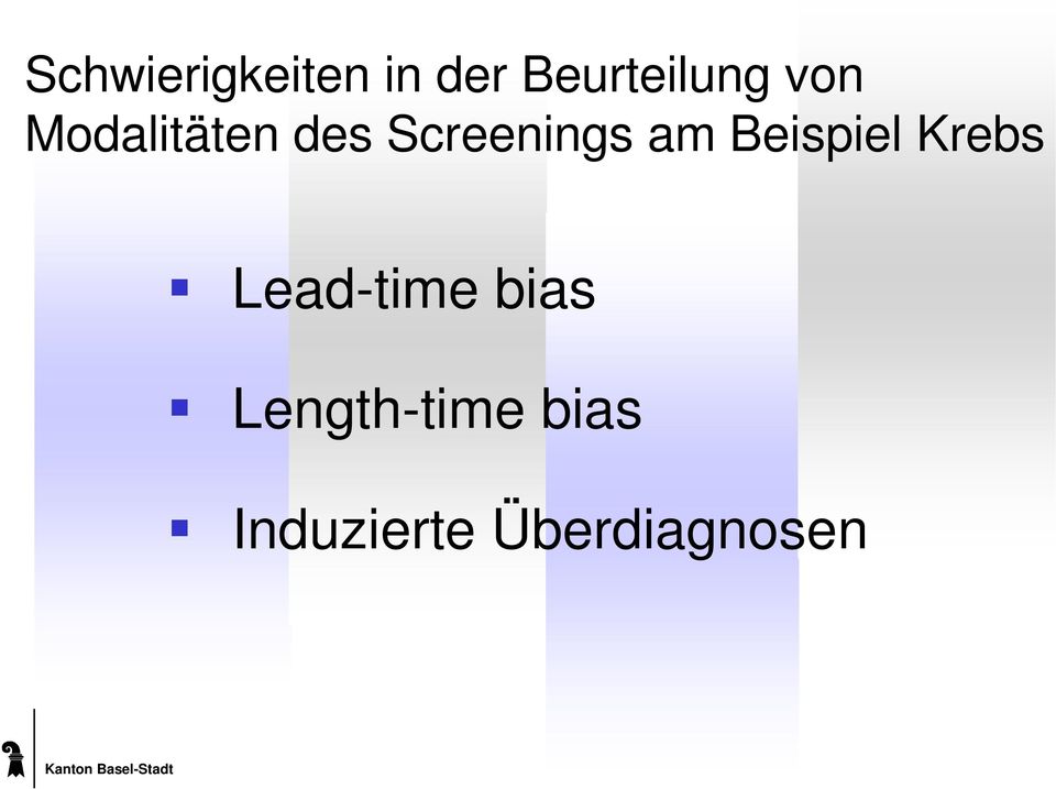 Beispiel Krebs Lead-time bias
